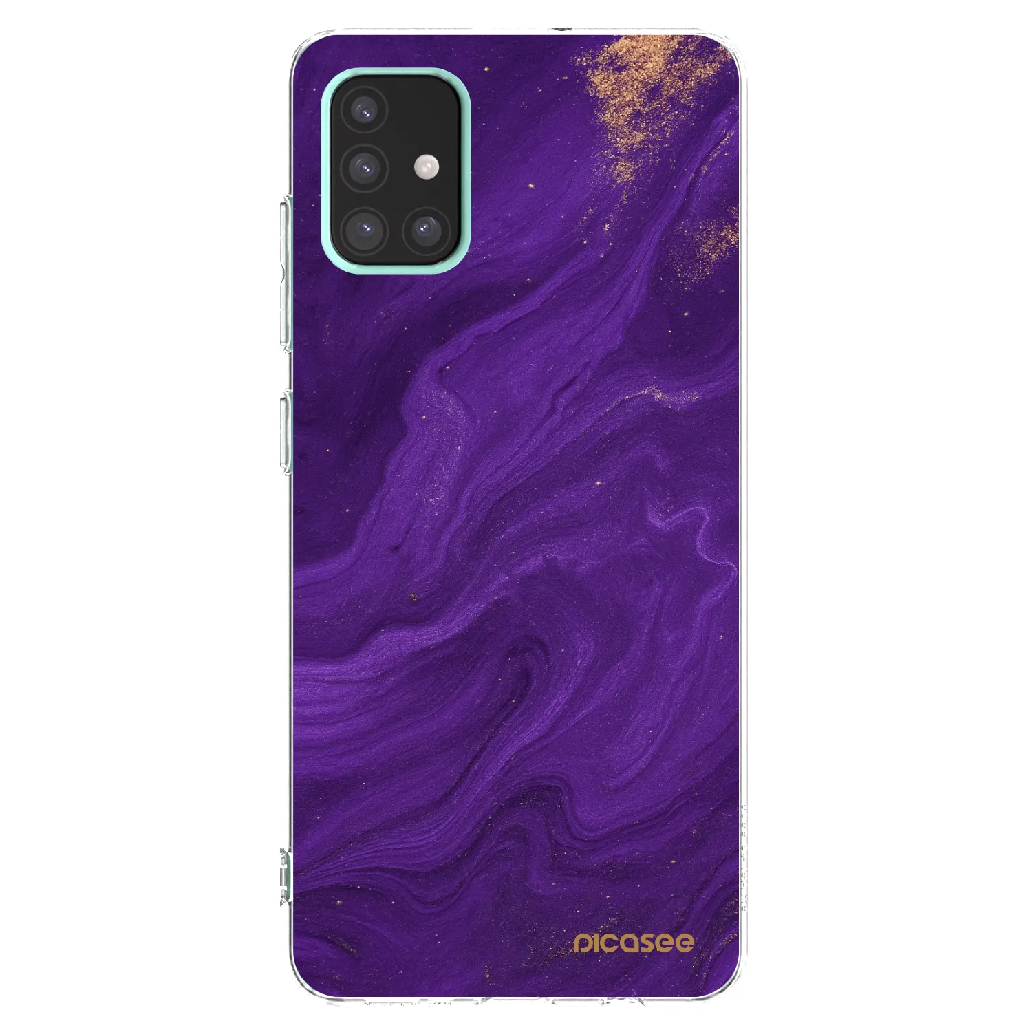 Picasee átlátszó szilikon tok az alábbi mobiltelefonokra Samsung Galaxy A51 A515F - Purple