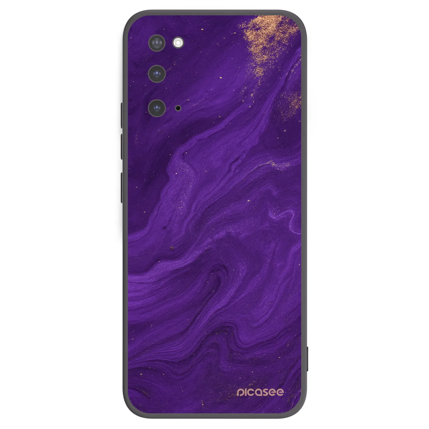 Picasee fekete szilikon tok az alábbi mobiltelefonokra Samsung Galaxy S20 G980F - Purple