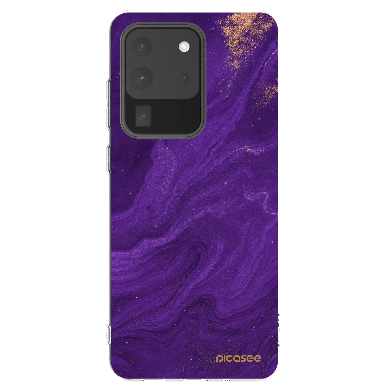 Picasee átlátszó szilikon tok az alábbi mobiltelefonokra Samsung Galaxy S20 Ultra 5G G988F - Purple