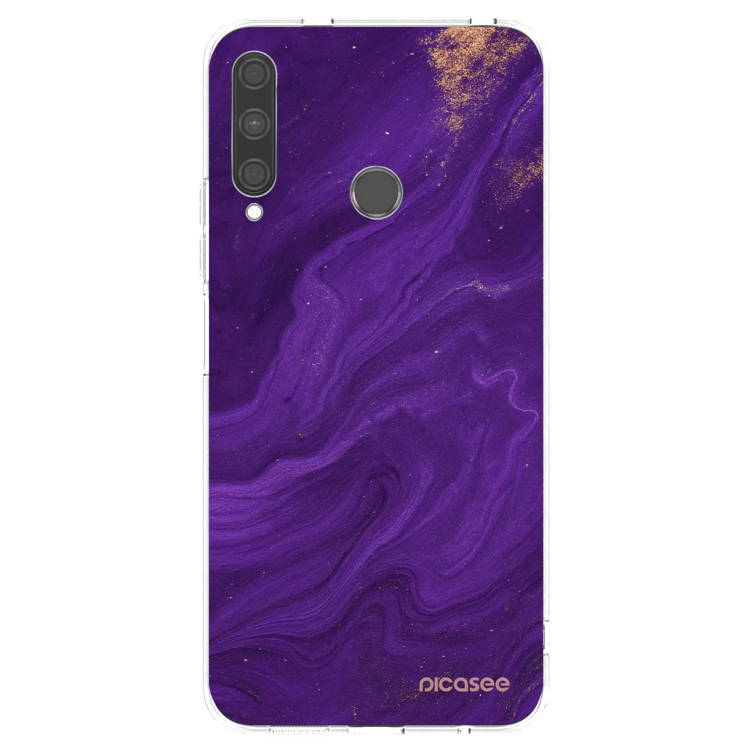 Picasee átlátszó szilikon tok az alábbi mobiltelefonokra Huawei P40 Lite E - Purple