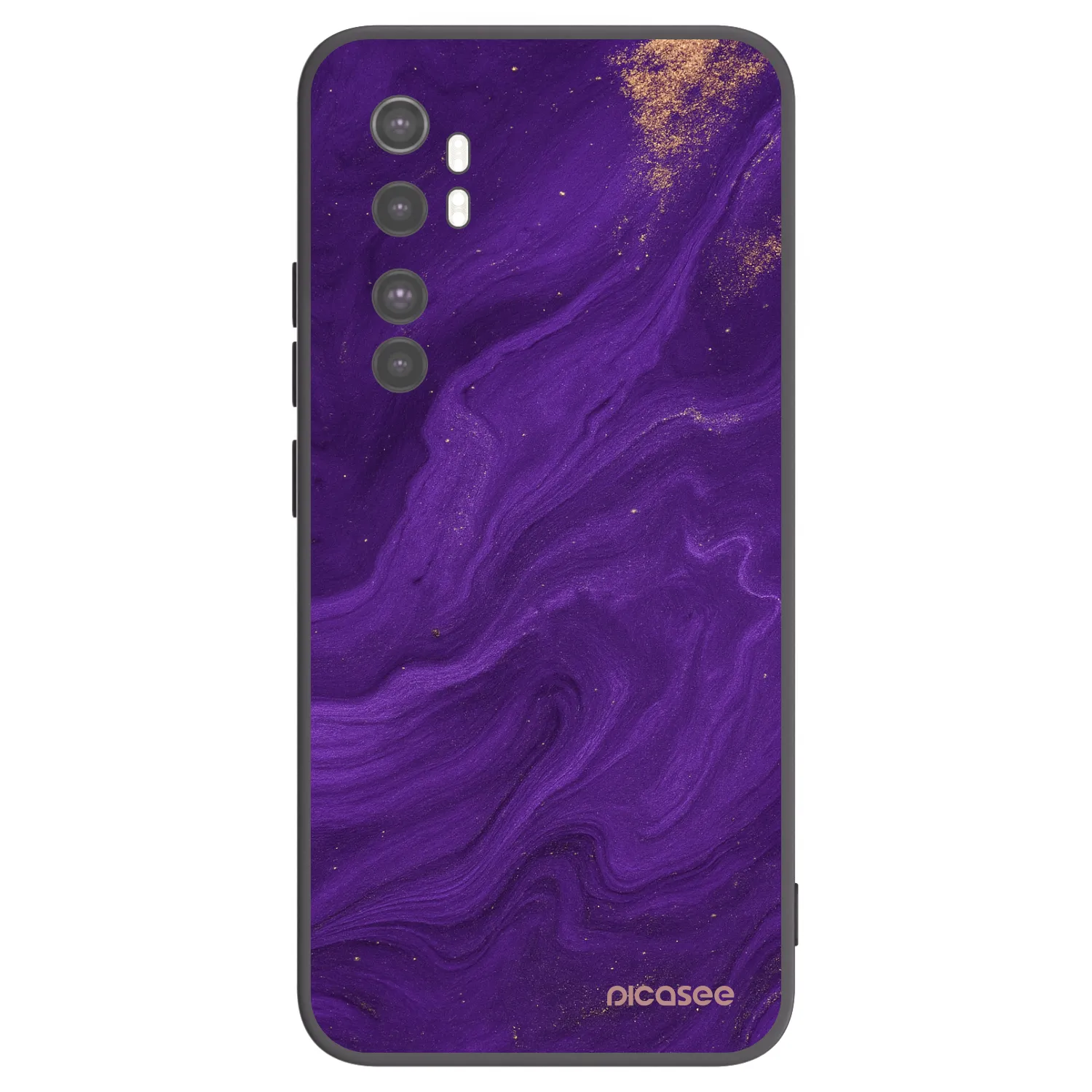 Picasee fekete szilikon tok az alábbi mobiltelefonokra Xiaomi Mi Note 10 Lite - Purple