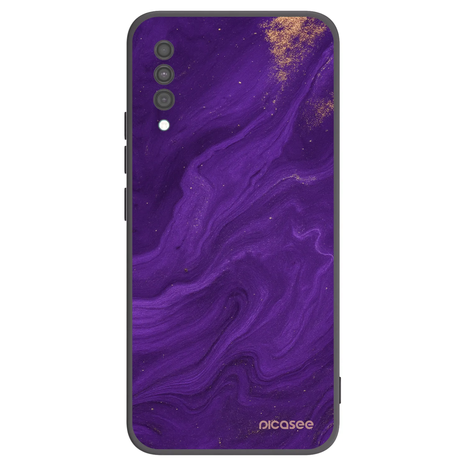 Picasee fekete szilikon tok az alábbi mobiltelefonokra Samsung Galaxy A30s A307F - Purple