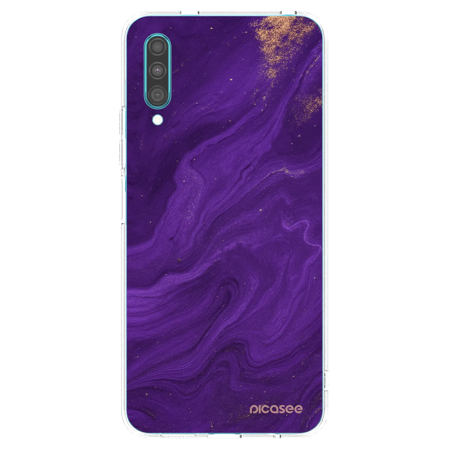 Picasee átlátszó szilikon tok az alábbi mobiltelefonokra Samsung Galaxy A30s A307F - Purple