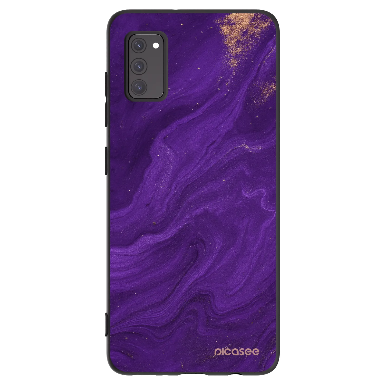 Picasee fekete szilikon tok az alábbi mobiltelefonokra Samsung Galaxy A41 A415F - Purple