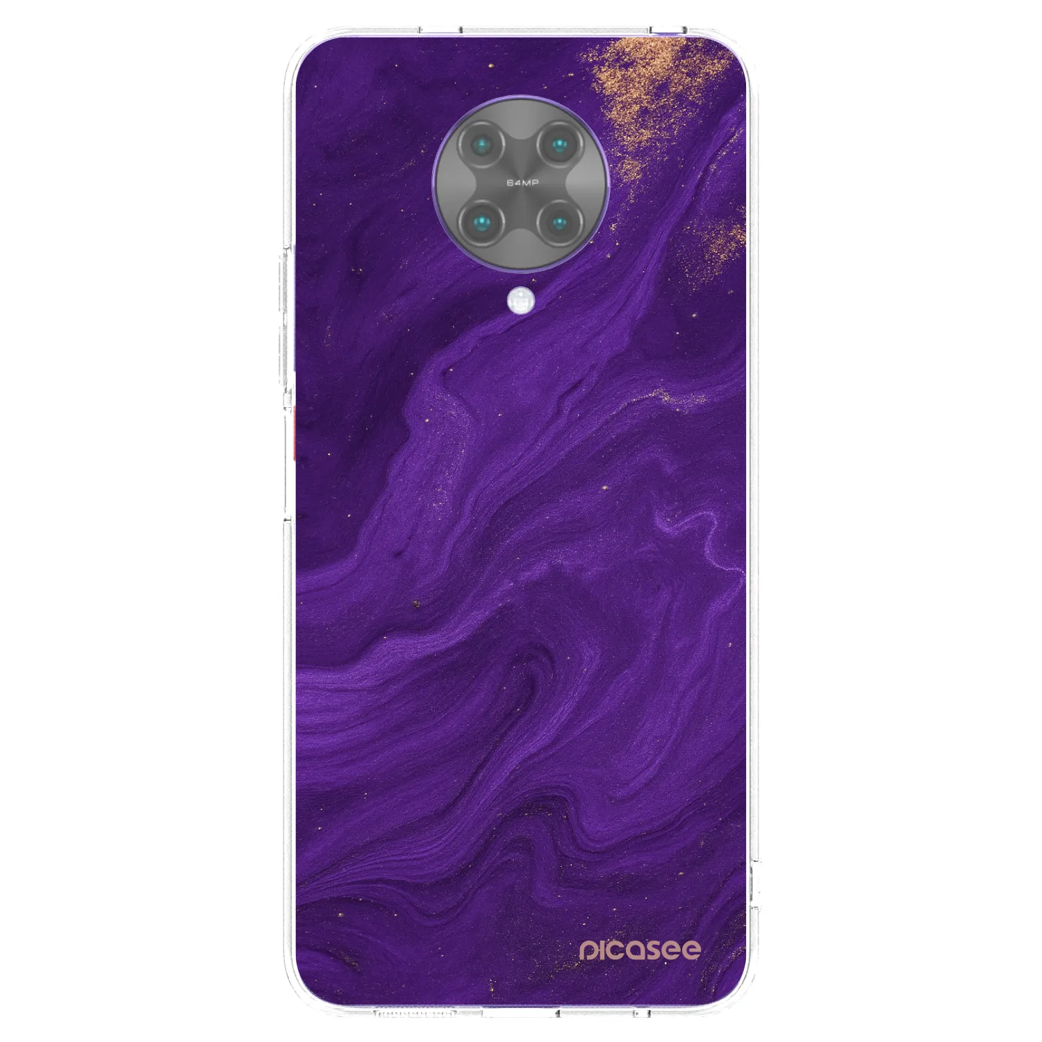 Picasee átlátszó szilikon tok az alábbi mobiltelefonokra Xiaomi Poco F2 Pro - Purple