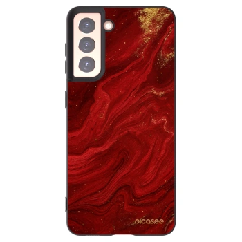 Picasee fekete szilikon tok az alábbi mobiltelefonokra Samsung Galaxy S21 5G G991B - Red