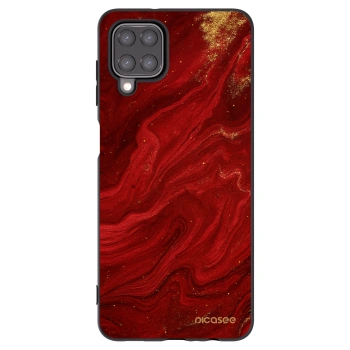 Picasee fekete szilikon tok az alábbi mobiltelefonokra Samsung Galaxy A12 A125F - Red