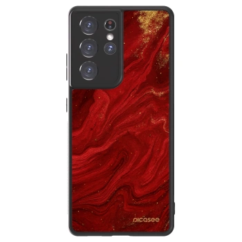 Szilikon tok erre a típusra Samsung Galaxy S21 Ultra 5G G998B - Red