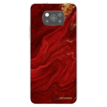 Picasee fekete szilikon tok az alábbi mobiltelefonokra Xiaomi Poco X3 Pro - Red