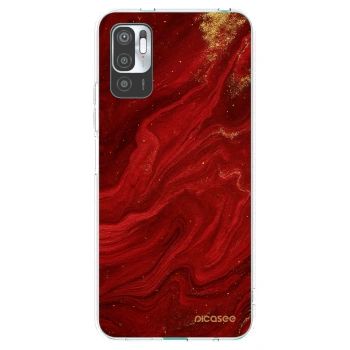 Picasee átlátszó szilikon tok az alábbi mobiltelefonokra Xiaomi Redmi Note 10 5G - Red