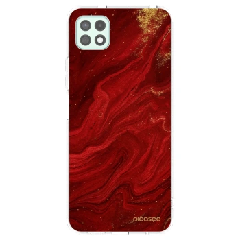 Picasee átlátszó szilikon tok az alábbi mobiltelefonokra Samsung Galaxy A22 A226B 5G - Red