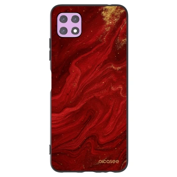 Picasee fekete szilikon tok az alábbi mobiltelefonokra Samsung Galaxy A22 A226B 5G - Red