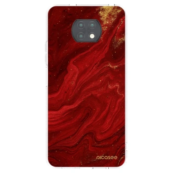 Picasee átlátszó szilikon tok az alábbi mobiltelefonokra Xiaomi Redmi Note 9T - Red