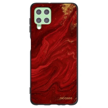 Picasee fekete szilikon tok az alábbi mobiltelefonokra Samsung Galaxy A22 A225F 4G - Red