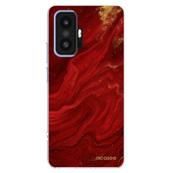 Picasee átlátszó szilikon tok az alábbi mobiltelefonokra Xiaomi 11T - Red