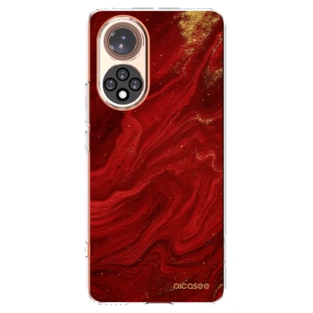 Picasee átlátszó szilikon tok az alábbi mobiltelefonokra Huawei Nova 9 - Red