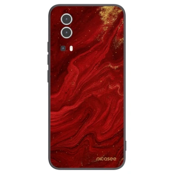 Picasee fekete szilikon tok az alábbi mobiltelefonokra Vivo Y72 5G - Red