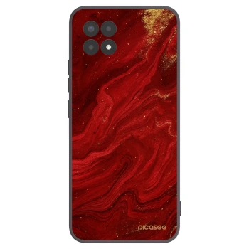 Picasee fekete szilikon tok az alábbi mobiltelefonokra Realme 8i - Red