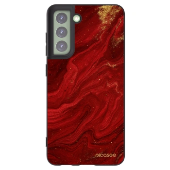 Picasee fekete szilikon tok az alábbi mobiltelefonokra Samsung Galaxy S21 FE 5G - Red