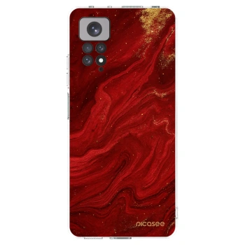 Picasee átlátszó szilikon tok az alábbi mobiltelefonokra Xiaomi Redmi Note 11 - Red