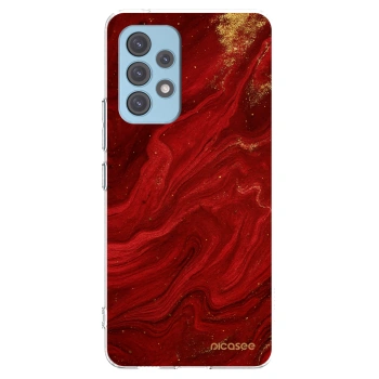 Picasee átlátszó szilikon tok az alábbi mobiltelefonokra Samsung Galaxy A53 5G A536 - Red