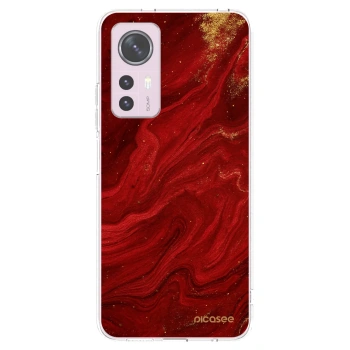 Picasee átlátszó szilikon tok az alábbi mobiltelefonokra Xiaomi 12 - Red