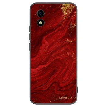 Picasee fekete szilikon tok az alábbi mobiltelefonokra Vivo Y01 - Red