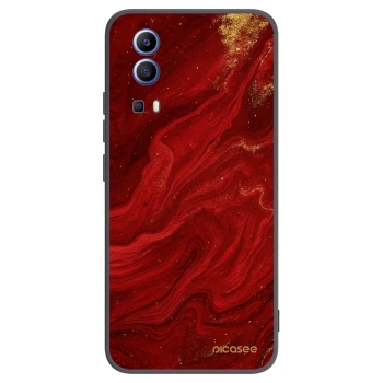 Picasee fekete szilikon tok az alábbi mobiltelefonokra Vivo Y52 5G - Red