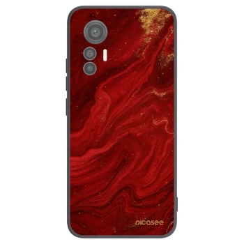 Picasee fekete szilikon tok az alábbi mobiltelefonokra Xiaomi 12 Lite - Red
