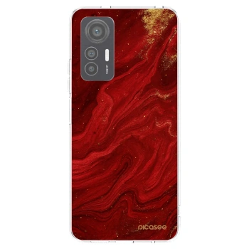Picasee átlátszó szilikon tok az alábbi mobiltelefonokra Xiaomi 12 Lite - Red
