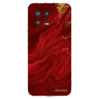 Picasee átlátszó szilikon tok az alábbi mobiltelefonokra Xiaomi 13 - Red