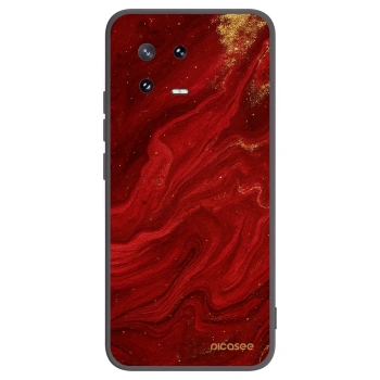 Picasee fekete szilikon tok az alábbi mobiltelefonokra Xiaomi 13 Pro - Red