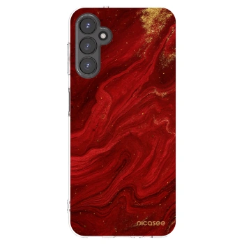 Picasee átlátszó szilikon tok az alábbi mobiltelefonokra Samsung Galaxy A14 4G A145R - Red