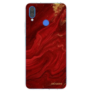 Picasee átlátszó szilikon tok az alábbi mobiltelefonokra Huawei Nova 3i - Red