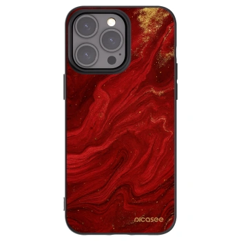 Picasee fekete szilikon tok az alábbi mobiltelefonokra Apple iPhone 15 Pro Max - Red