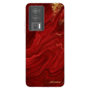 Picasee átlátszó szilikon tok az alábbi mobiltelefonokra Xiaomi Poco F5 Pro 5G - Red