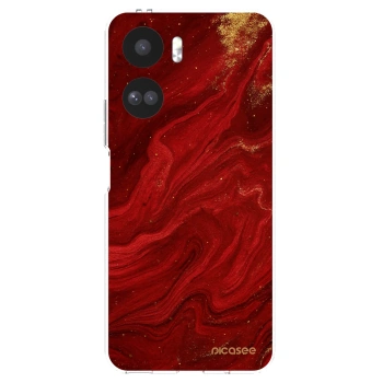 Picasee átlátszó szilikon tok az alábbi mobiltelefonokra Honor 90 Lite 5G - Red