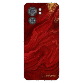 Picasee átlátszó szilikon tok az alábbi mobiltelefonokra Motorola Edge 40 - Red