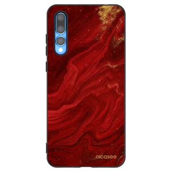 Picasee fekete szilikon tok az alábbi mobiltelefonokra Huawei P20 Pro - Red