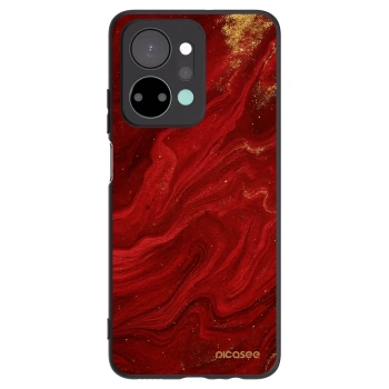 Picasee fekete szilikon tok az alábbi mobiltelefonokra Honor X7a - Red