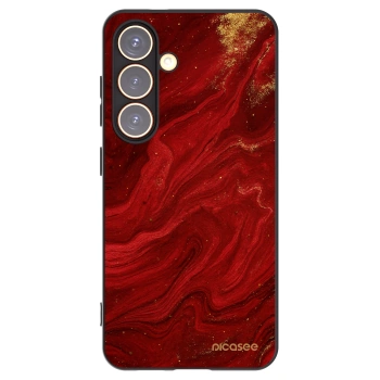 Picasee fekete szilikon tok az alábbi mobiltelefonokra Samsung Galaxy S24 S921B 5G - Red