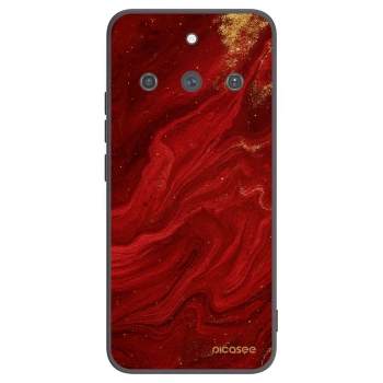 Picasee fekete szilikon tok az alábbi mobiltelefonokra Realme 11 Pro+ - Red