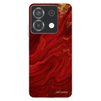 Picasee átlátszó szilikon tok az alábbi mobiltelefonokra Xiaomi Poco X6 - Red