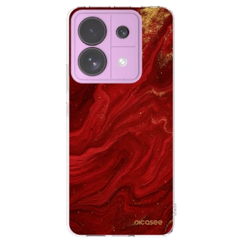Picasee átlátszó szilikon tok az alábbi mobiltelefonokra Xiaomi Redmi Note 13 Pro 5G - Red