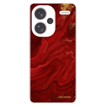 Picasee átlátszó szilikon tok az alábbi mobiltelefonokra Xiaomi Redmi Note 13 Pro+ 5G - Red