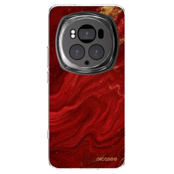 Picasee átlátszó szilikon tok az alábbi mobiltelefonokra Honor Magic6 Pro - Red