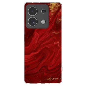 Picasee átlátszó szilikon tok az alábbi mobiltelefonokra Xiaomi Redmi Note 13 4G - Red