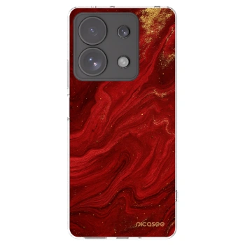 Picasee átlátszó szilikon tok az alábbi mobiltelefonokra Xiaomi Redmi Note 13 Pro 4G - Red