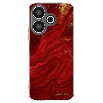 Picasee átlátszó szilikon tok az alábbi mobiltelefonokra Xiaomi Redmi 13 4G - Red