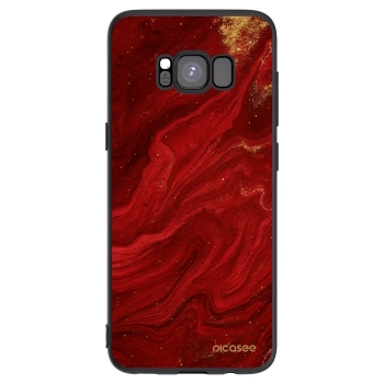 Picasee fekete szilikon tok az alábbi mobiltelefonokra Samsung Galaxy S8 G950F - Red